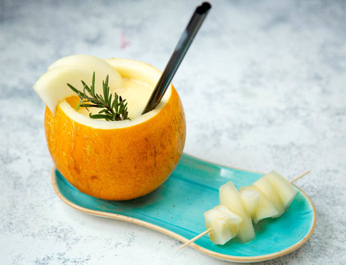 Receta de sopa fría de melón con jamón