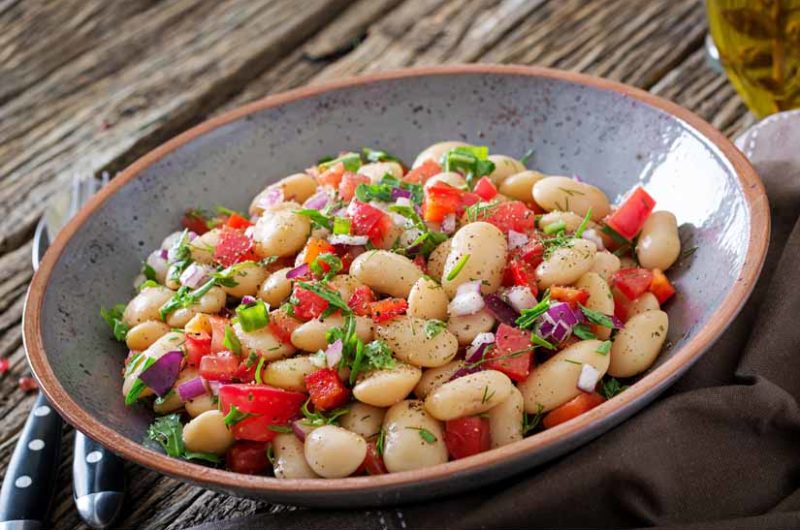 Receta de ensalada fresca de legumbres maceradas