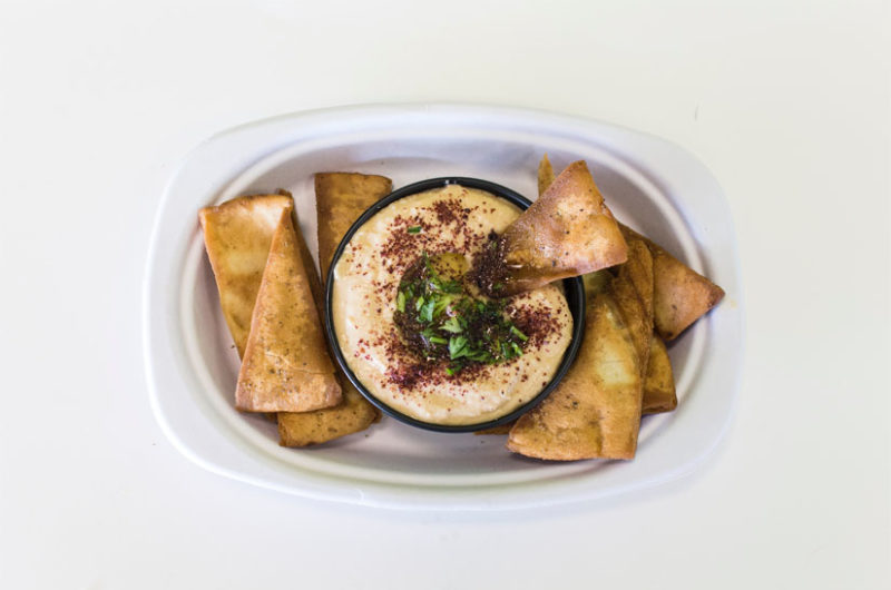 Hummus de lentejas y hierbabuena