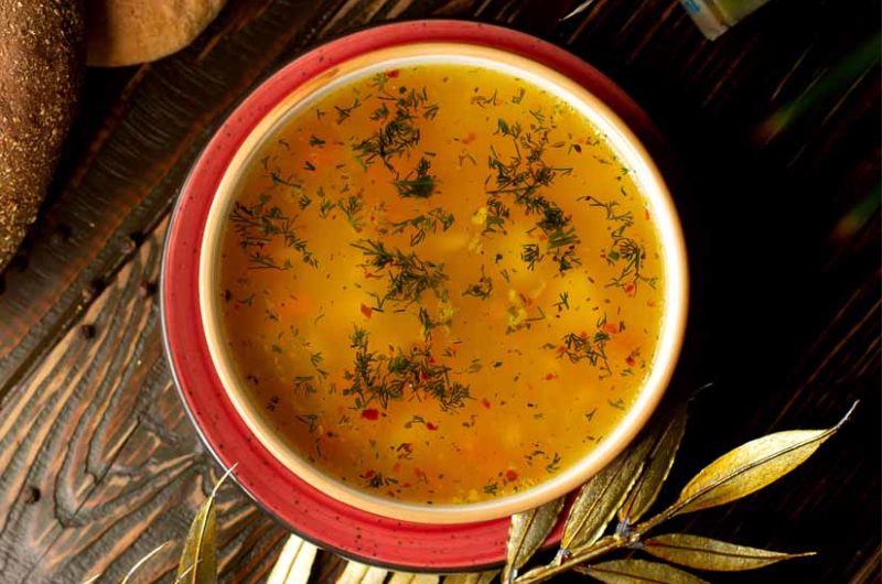 Receta de sopa de verduras a las hierbas