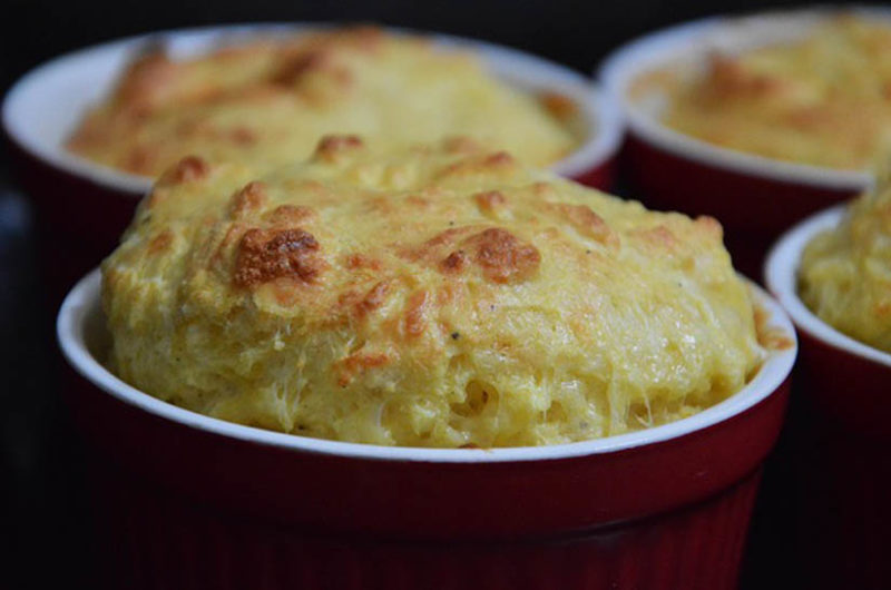 Receta de soufflé de queso gruyère